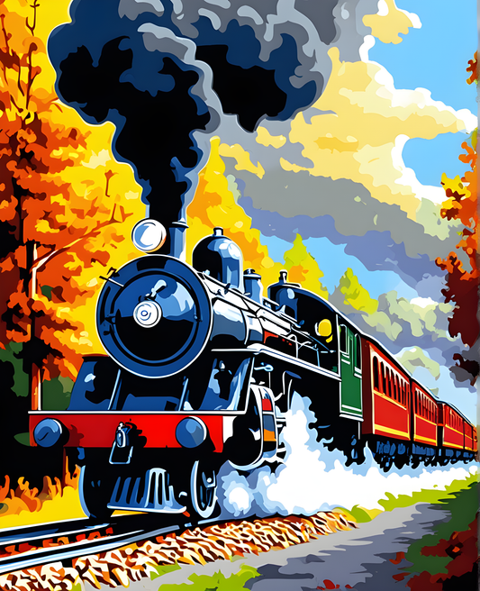 Steam Train (1) - Van-Go Paint-By-Number Kit