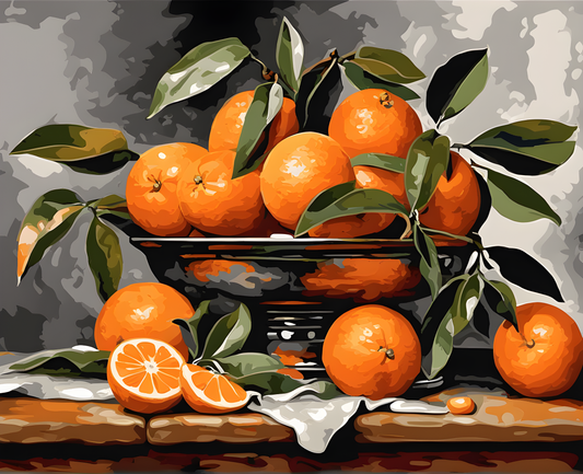 Still Life with Oranges (1) - Van-Go Paint-By-Number Kit