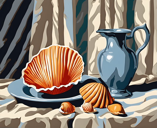 Still Life with Shell (2) - Van-Go Paint-By-Number Kit