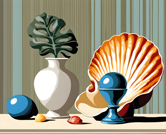 Still Life with Shell (1) - Van-Go Paint-By-Number Kit