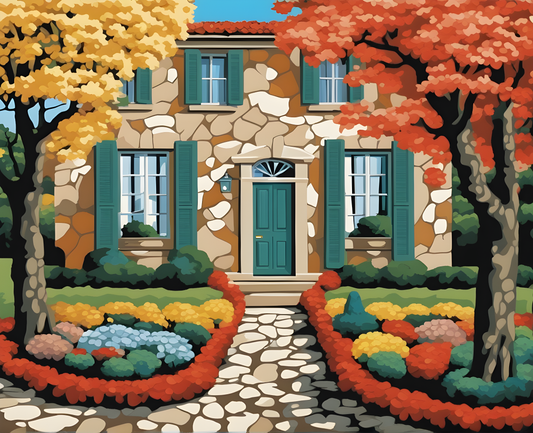 Stone House Garden PD - Van-Go Paint-By-Number Kit