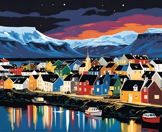 Iceland Collection PD (22) - Stykkishólmur - Van-Go Paint-By-Number Kit