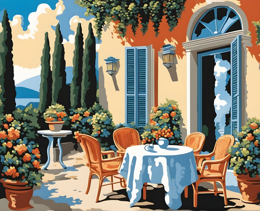 Summer Patio - Van-Go Paint-By-Number Kit