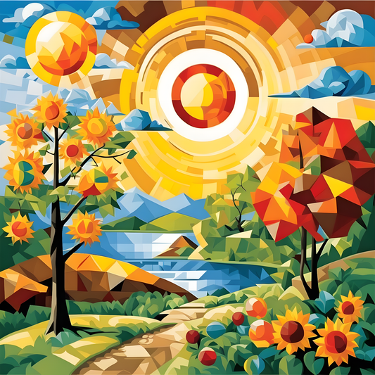 Sun and Life (12) - Van-Go Paint-By-Number Kit