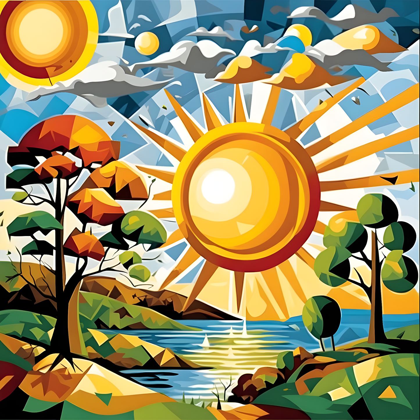 Sun and Life (13) - Van-Go Paint-By-Number Kit