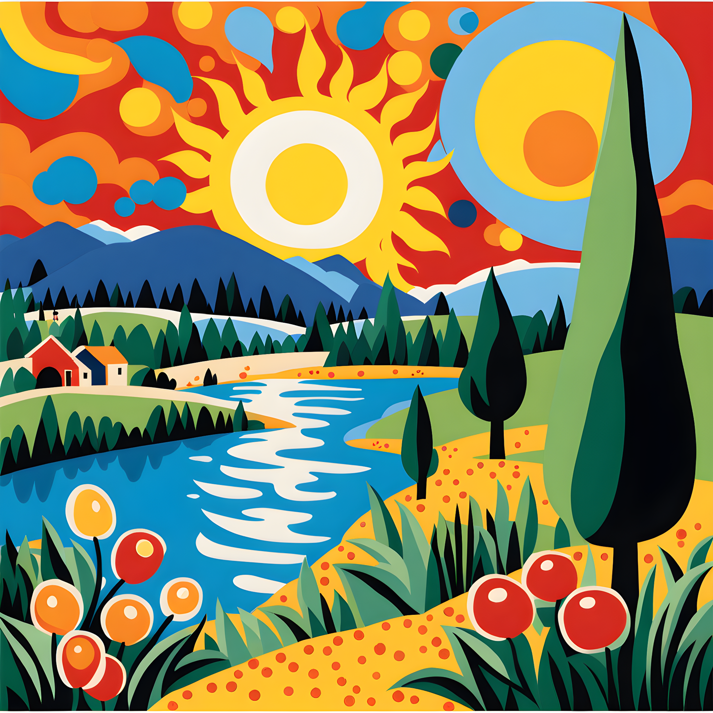 Sun and Life (19) - Van-Go Paint-By-Number Kit