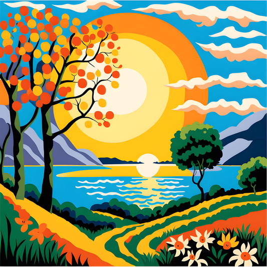 Sun and Life (18) - Van-Go Paint-By-Number Kit