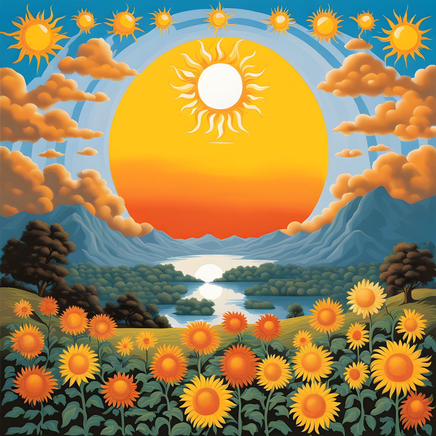 Sun and Life (2) - Van-Go Paint-By-Number Kit