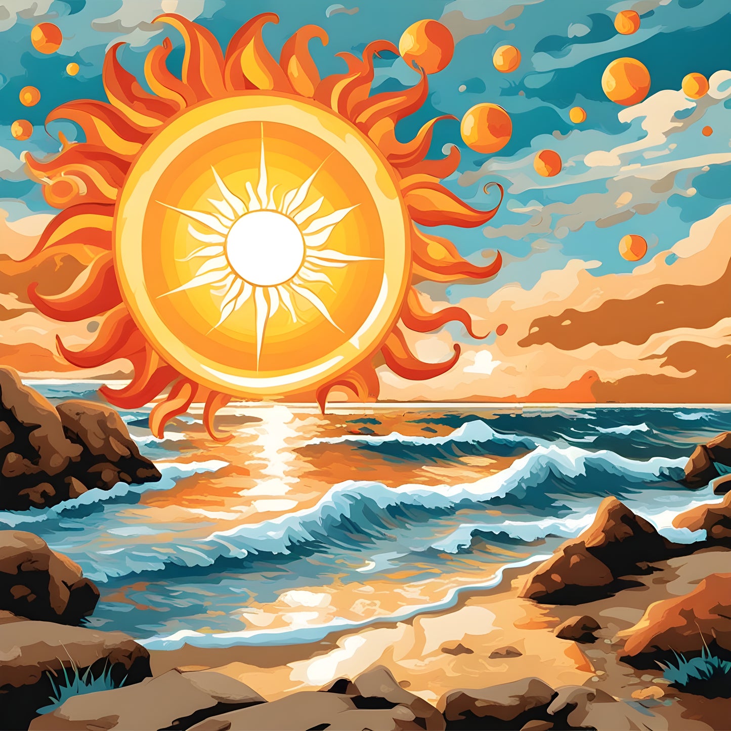 Sun and Life (4) - Van-Go Paint-By-Number Kit