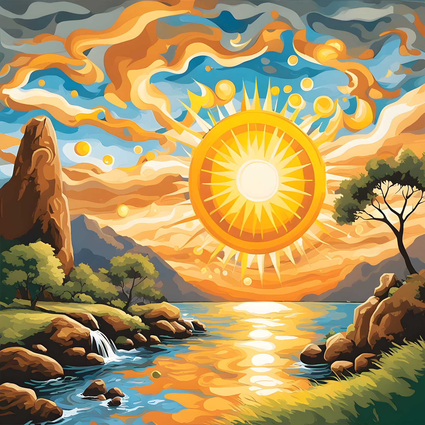 Sun and Life (3) - Van-Go Paint-By-Number Kit