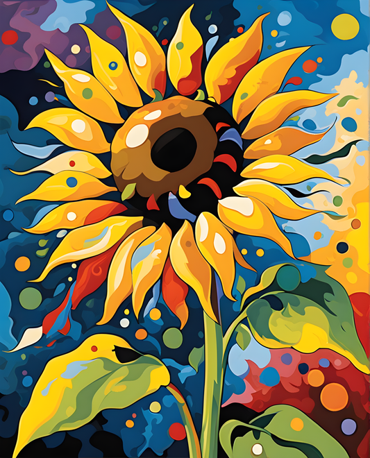 Sunflower Burst (3) - Van-Go Paint-By-Number Kit