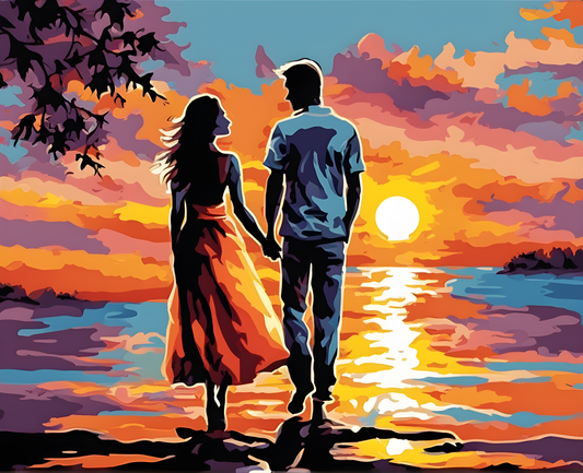 Sunset Collection OD (23) - Sunset Love - Van-Go Paint-By-Number Kit