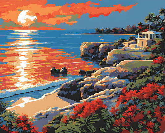 Sunset Collection OD (26) - Sunset View, Boca Raton - Van-Go Paint-By-Number Kit