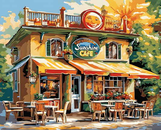 Sunshine Café - Van-Go Paint-By-Number Kit