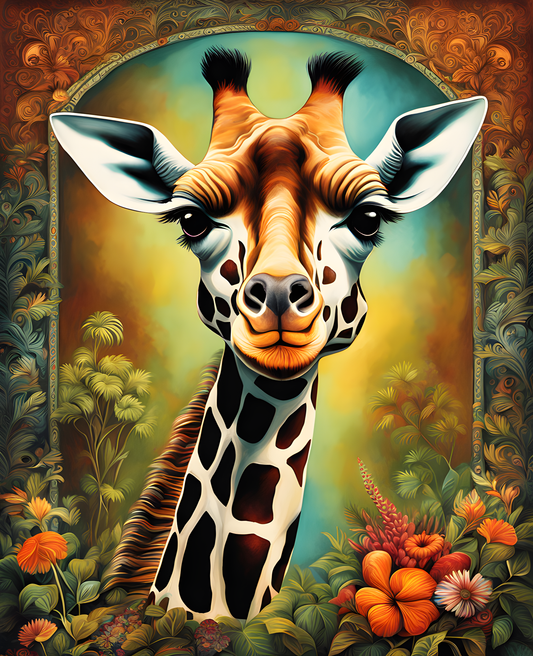 Giraffe Head (1) - Van-Go Paint-By-Number Kit