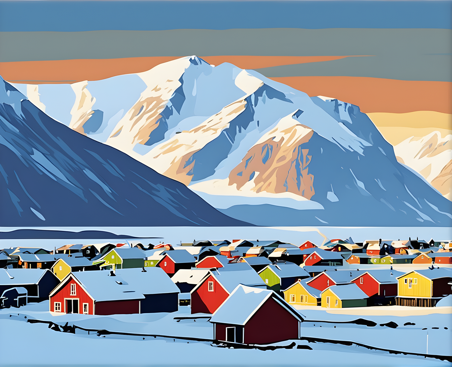 Amazing Places OD (473) - Svalbard, Norway - Van-Go Paint-By-Number Kit