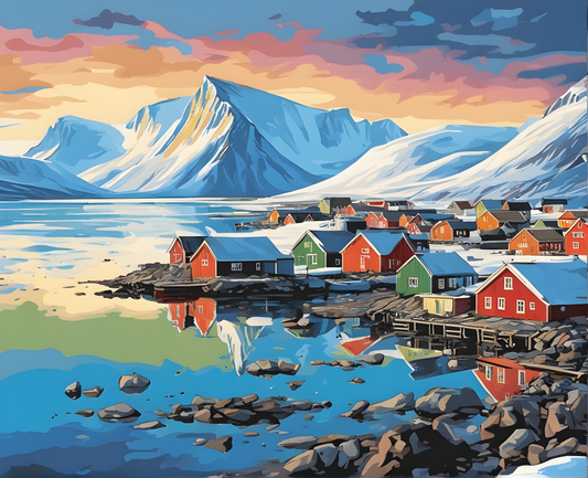 Amazing Places OD (292) - Svalbard, Norway - Van-Go Paint-By-Number Kit