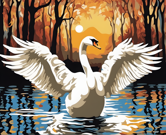 Swan Dance PD - Van-Go Paint-By-Number Kit