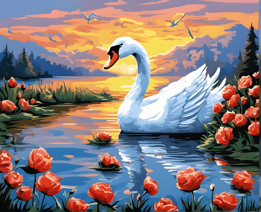 Swan Empress - Van-Go Paint-By-Number Kit