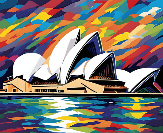 Sydney Opera House (2) - Van-Go Paint-By-Number Kit