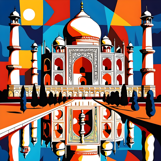 Taj Mahal, India PD (5) - Van-Go Paint-By-Number Kit