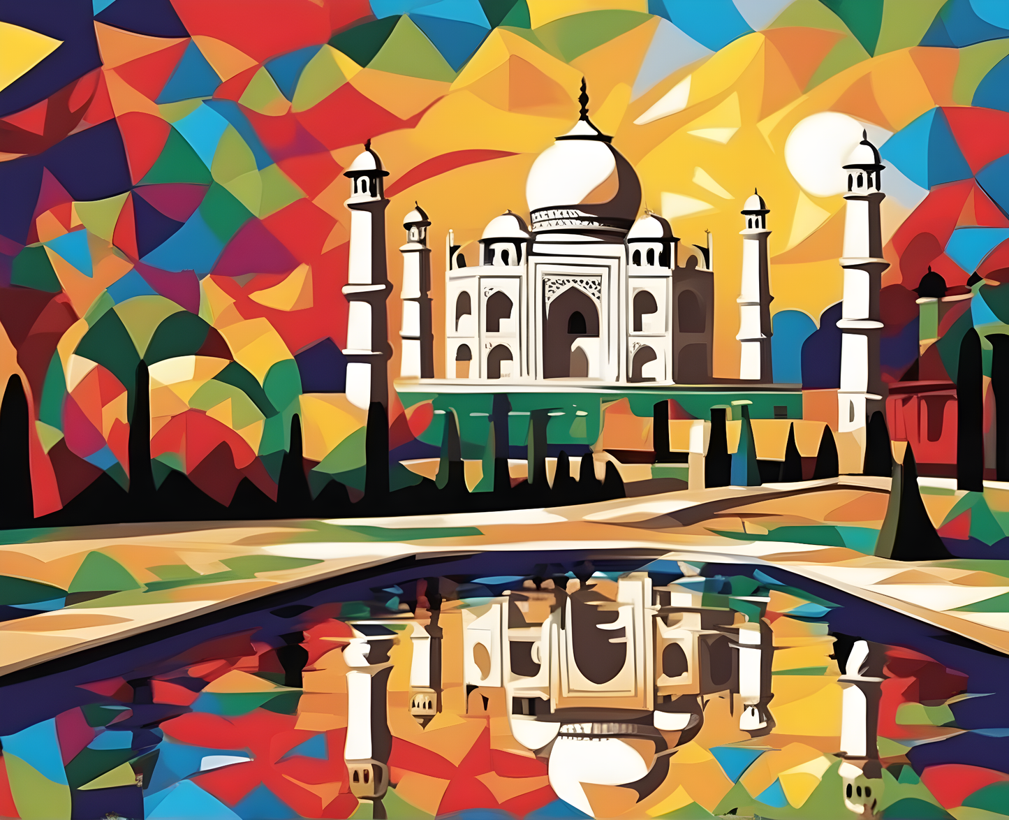 Amazing Places OD (303) - Taj Mahal, India - Van-Go Paint-By-Number Kit