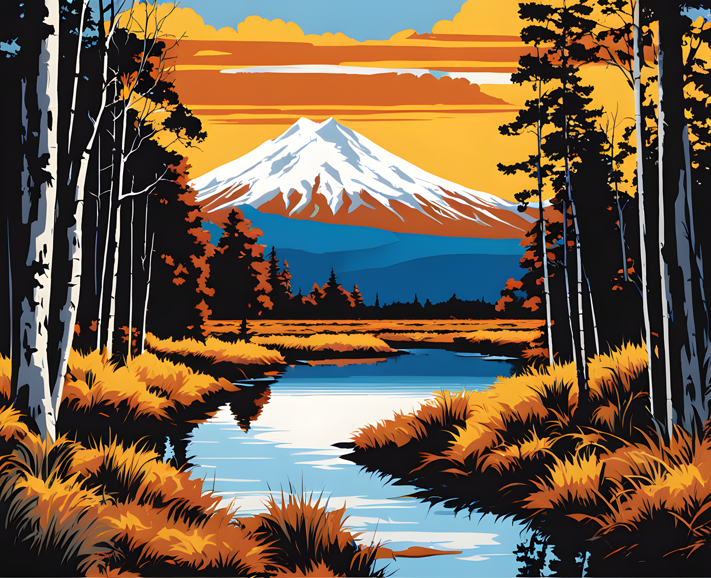 New Zealand Collection PD (48) - Tama Lakes, Tongariro National Park - Van-Go Paint-By-Number Kit
