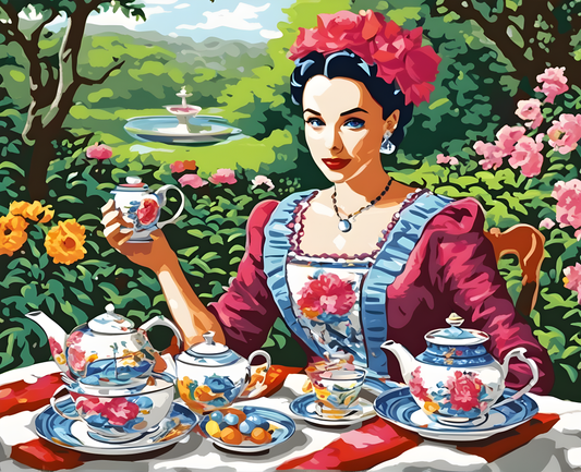 Tea in the garden - Van-Go Paint-By-Number kit
