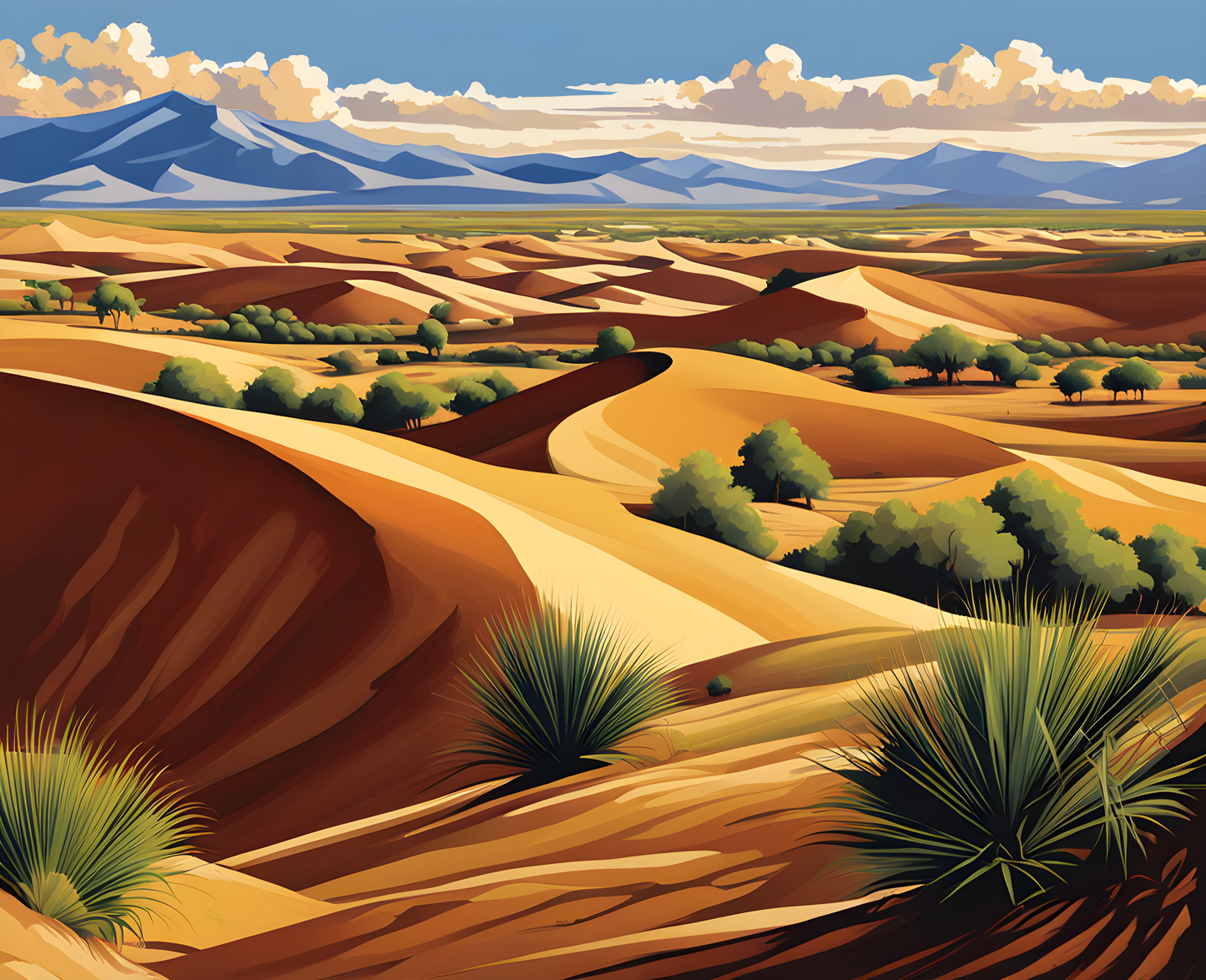 Morocco Collection PD (62) - The Agafay Desert, Marrakesh - Van-Go Paint-By-Number Kit