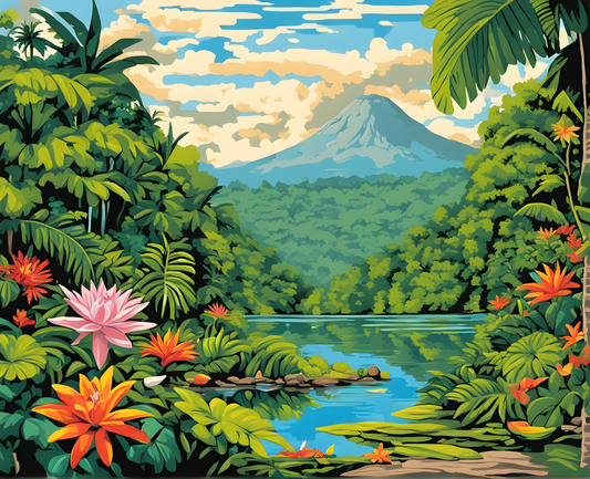 The Amazonas, Brazil - Van-Go Paint-By-Number Kit
