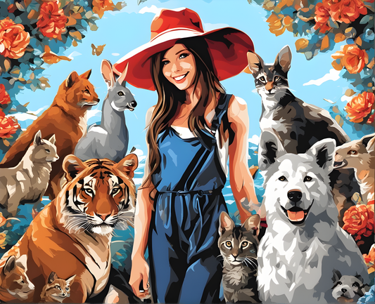 The Animals whisperer - Van-Go Paint-By-Number Kit