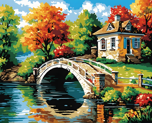 The Bridge House - Van-Go Paint-By-Number Kit