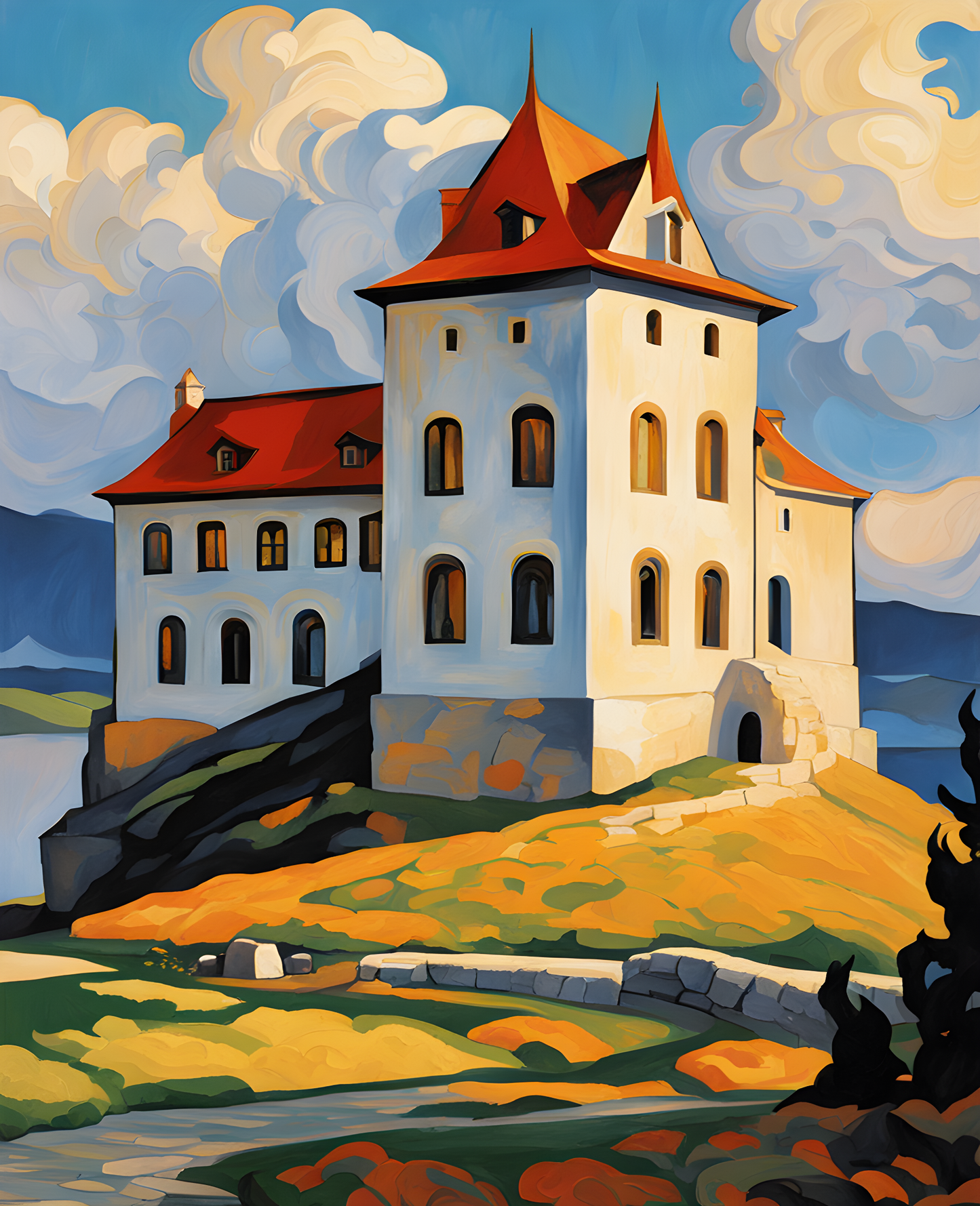 The Castle of Ashes - Van-Go Paint-By-Number Kit