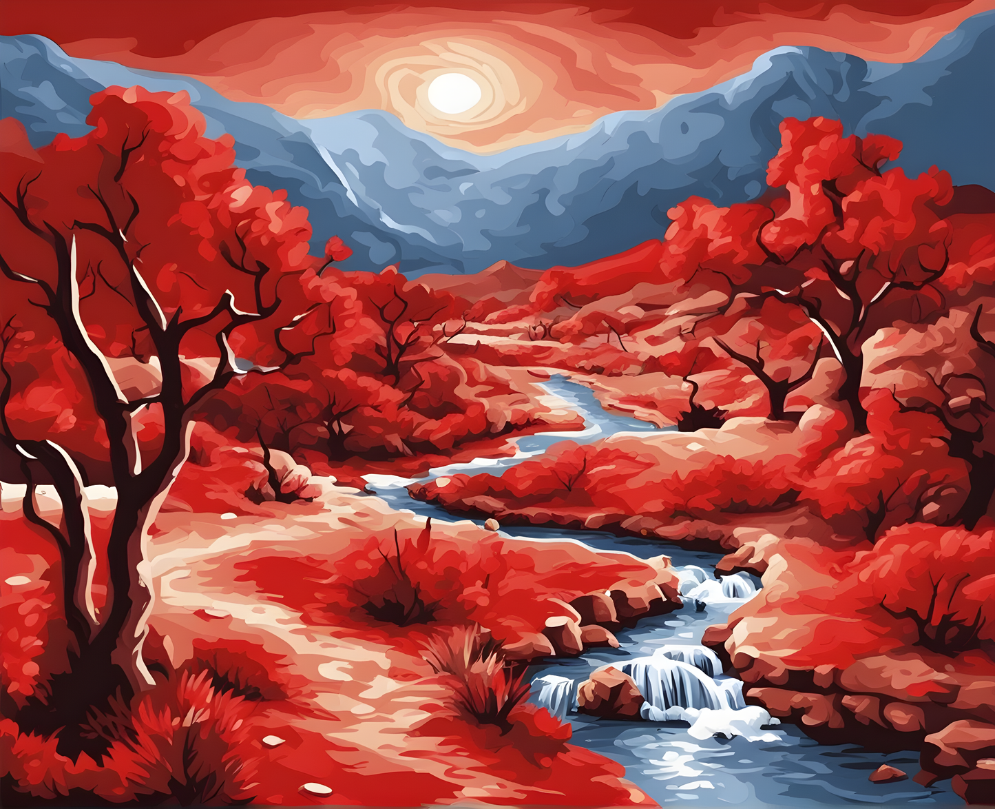 Harmony in Red (4) - Van-Go Paint-By-Number Kit