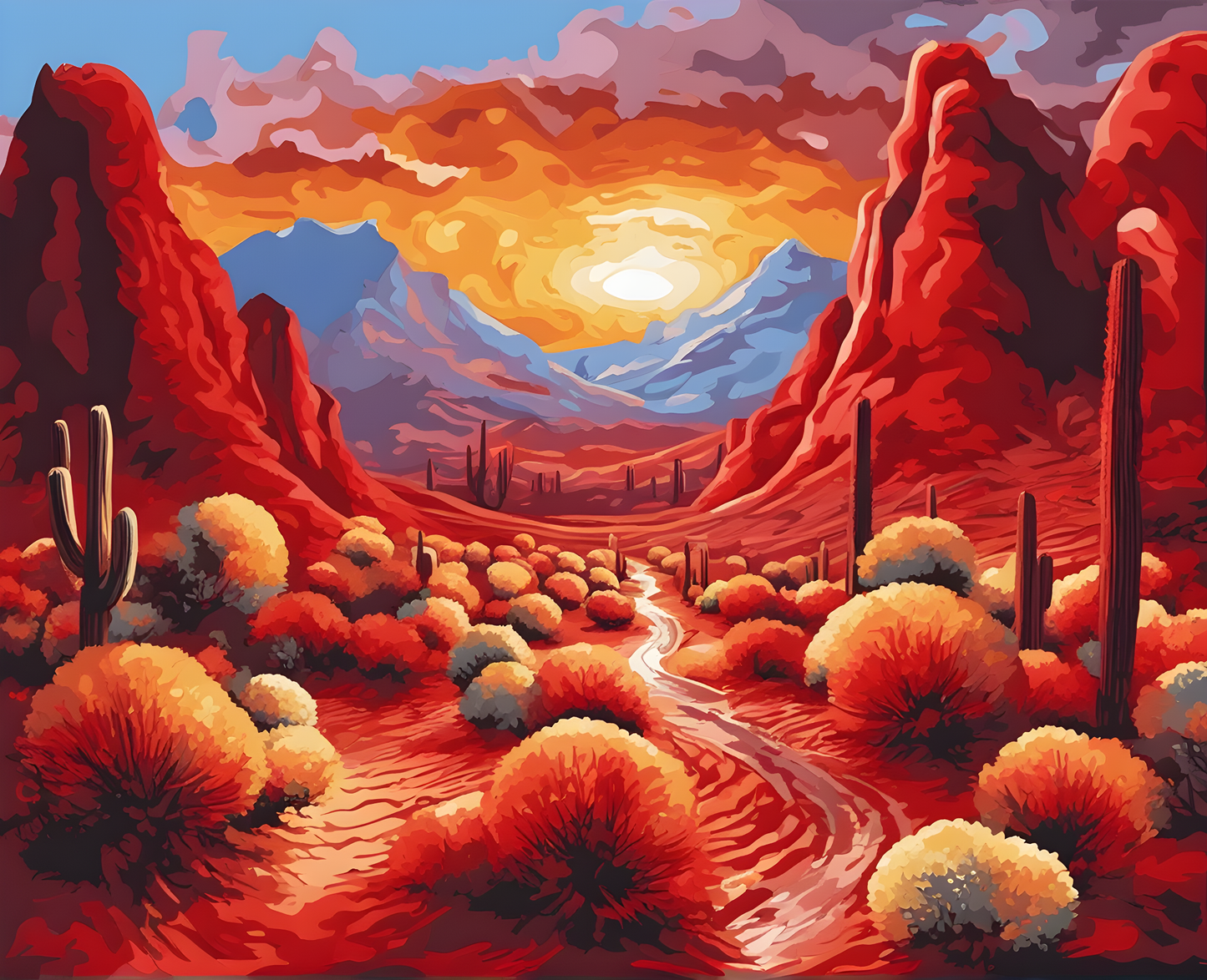 Harmony in Red (17) - Van-Go Paint-By-Number Kit