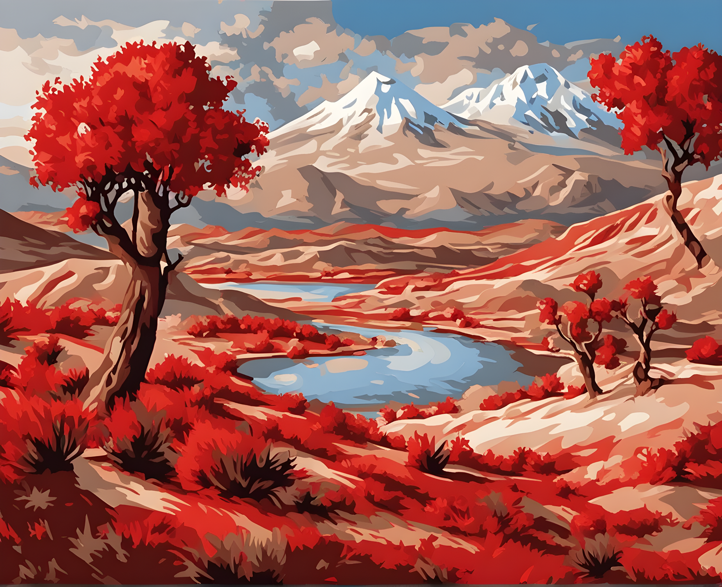 Harmony in Red (5) - Van-Go Paint-By-Number Kit