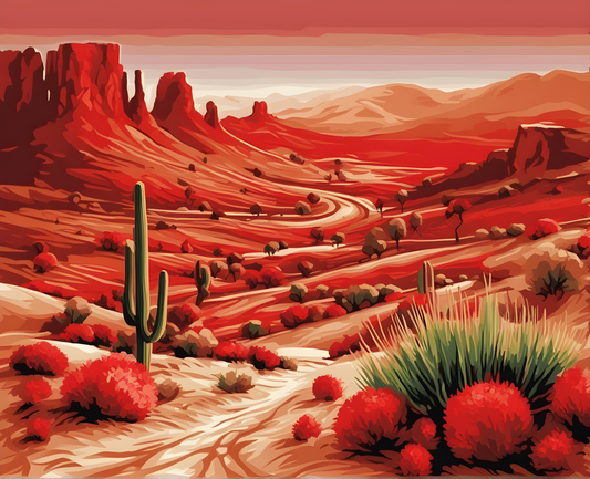 Harmony in Red (16) - Van-Go Paint-By-Number Kit