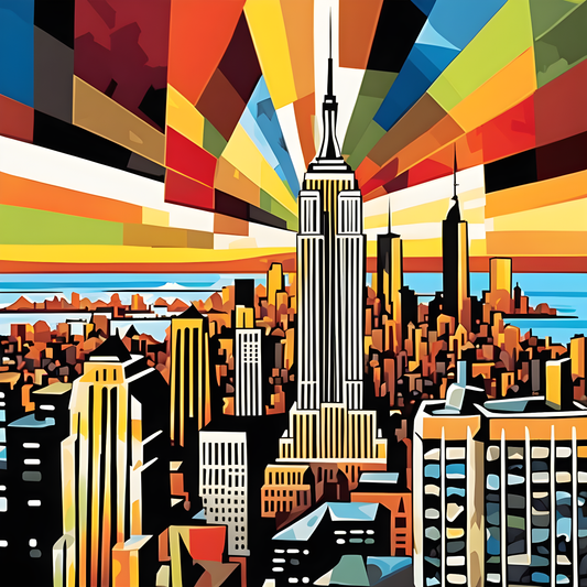 The Empire State Building (3) - Van-Go Paint-By-Number Kit