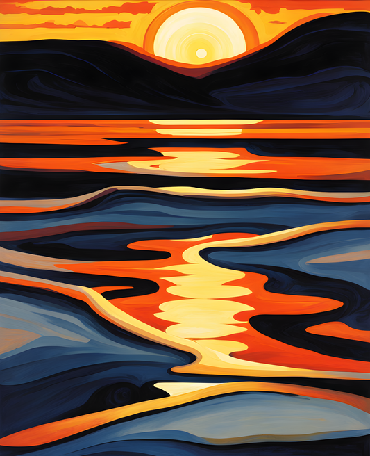The End of the Sun - Van-Go Paint-By-Number Kit