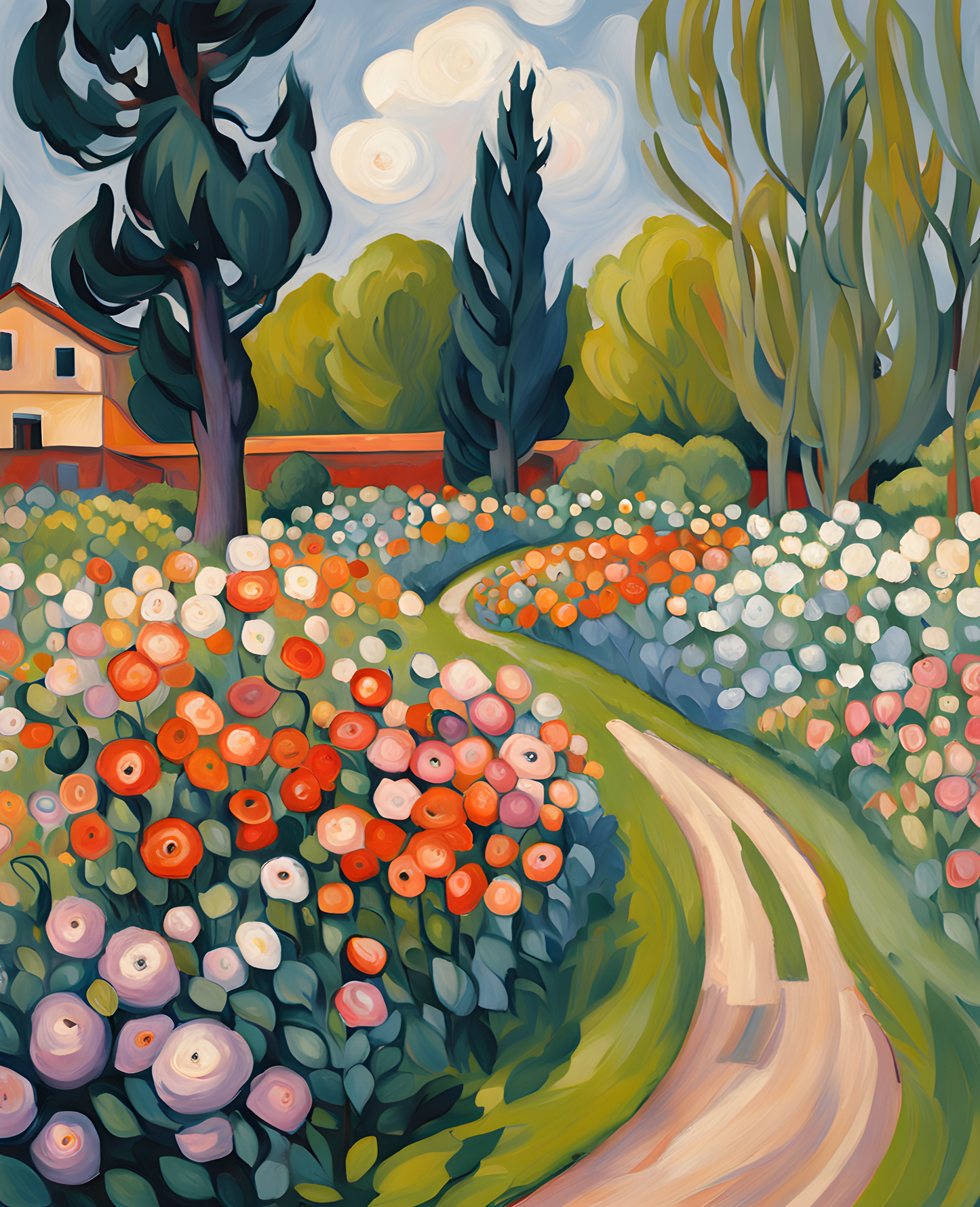 The Flower Garden (2) - Van-Go Paint-By-Number Kit