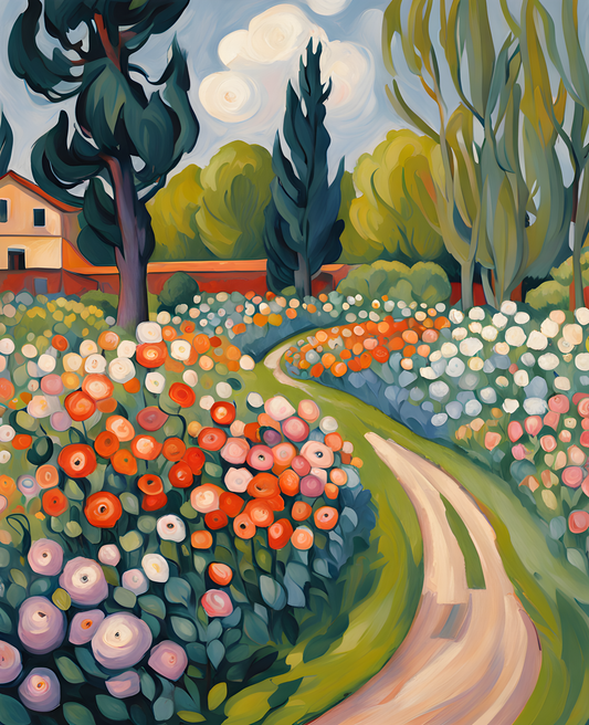 The Flower Garden (2) - Van-Go Paint-By-Number Kit