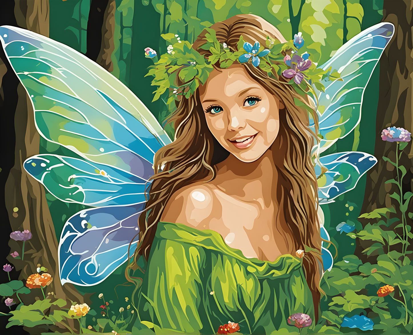 The Forest Fairy (1) - Van-Go Paint-By-Number Kit