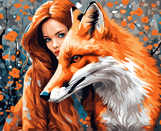 The Fox girl (3) - Van-Go Paint-By-Number Kit