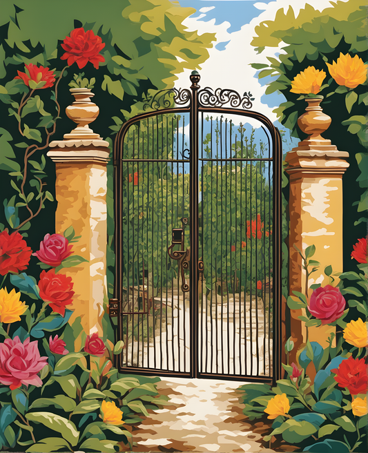 The Garden Gate (1) - Van-Go Paint-By-Number Kit