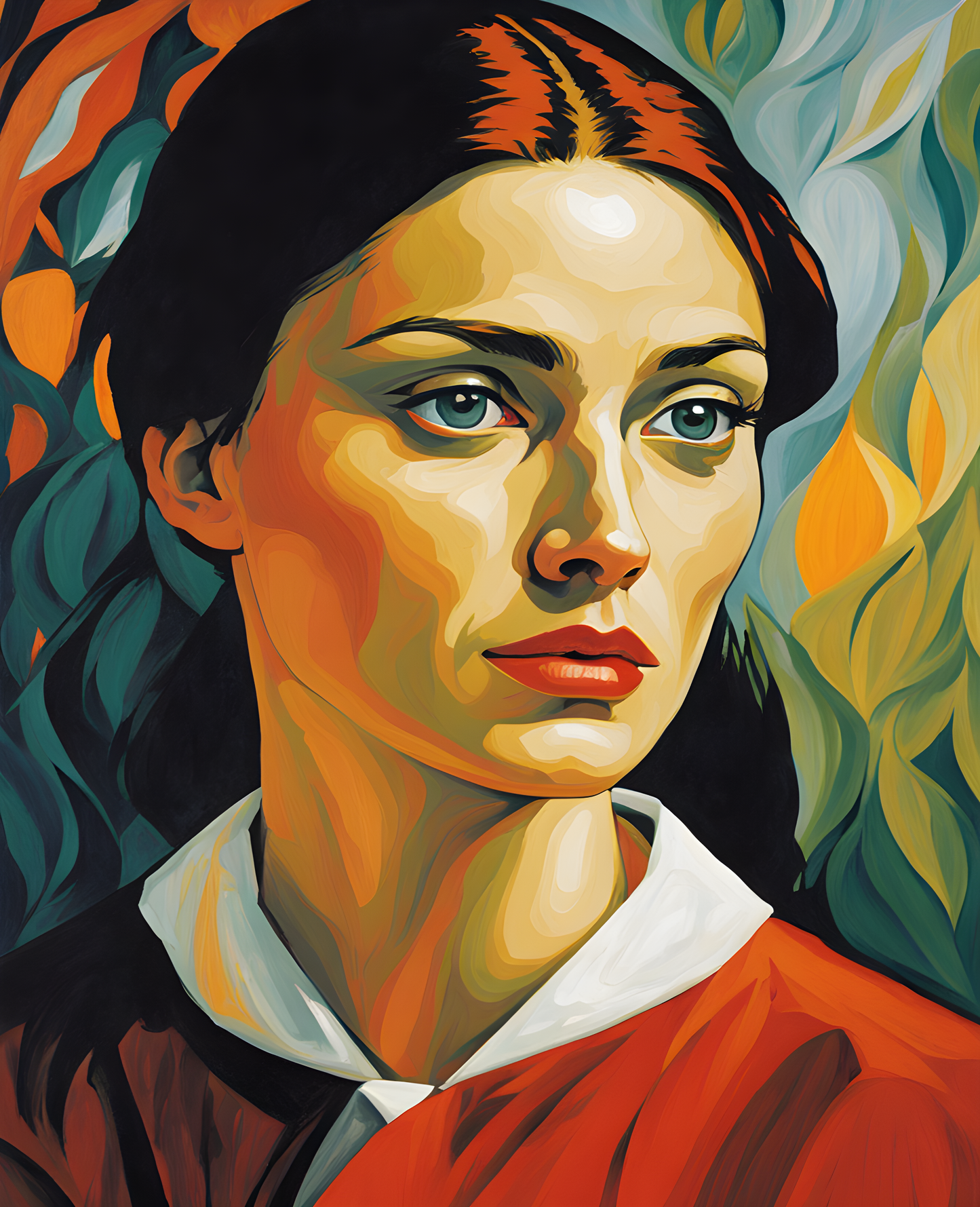 The Gaze of Doubt - Van-Go Paint-By-Number Kit