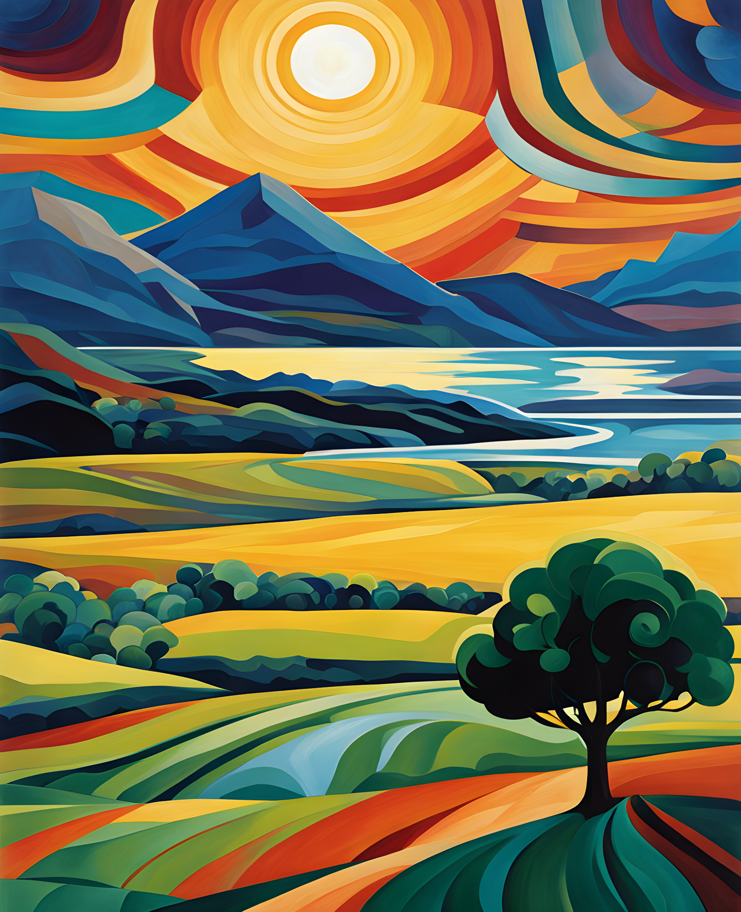The Geometry of the Earth PD (2) - Van-Go Paint-By-Number Kit