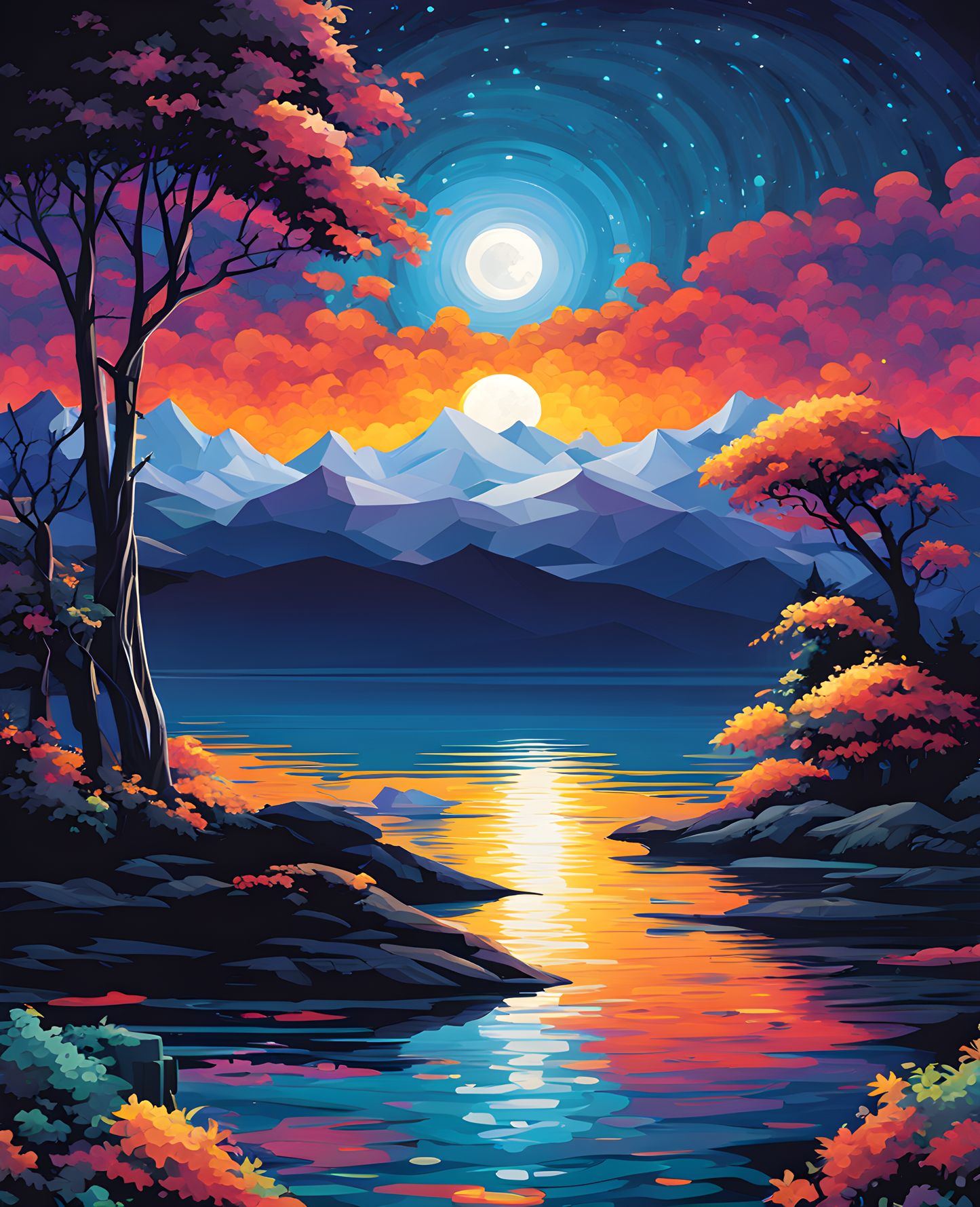 The Geometry of the Night - Van-Go Paint-By-Number Kit