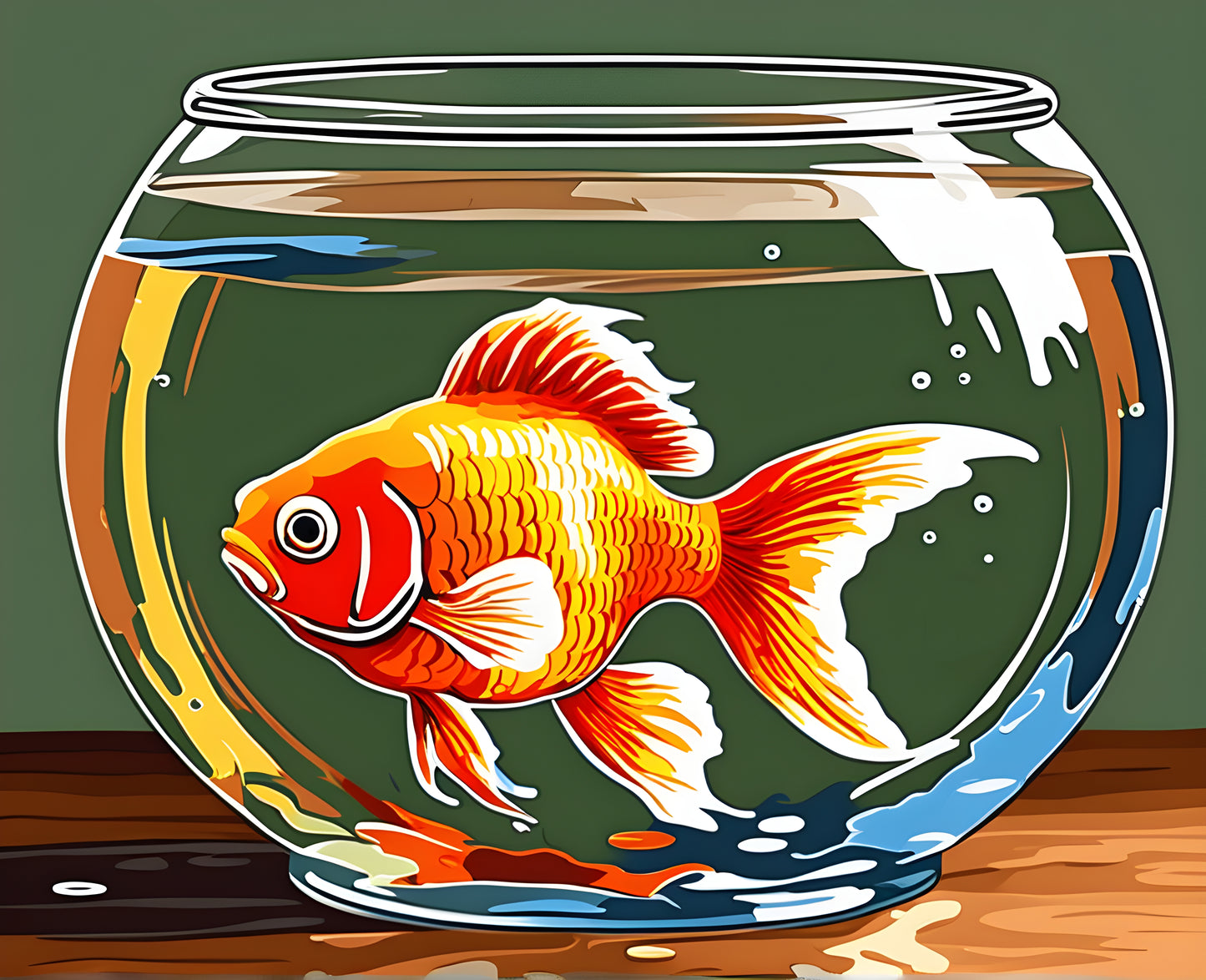 The Goldfish Bowl (2) - Van-Go Paint-By-Number Kit