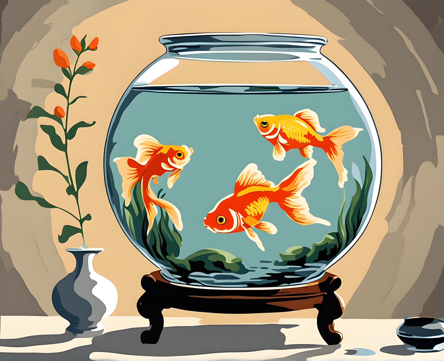 The Goldfish Bowl (3) - Van-Go Paint-By-Number Kit