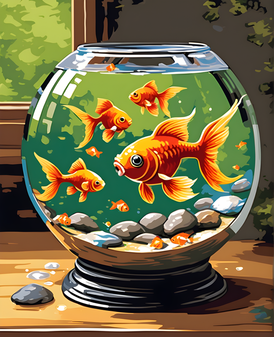 The Goldfish Bowl (1) - Van-Go Paint-By-Number Kit